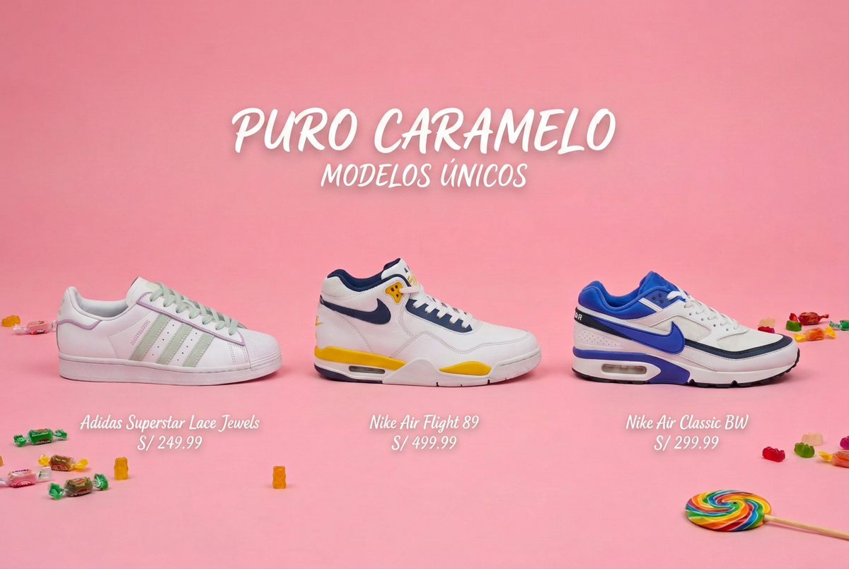 Banner Puro Caramelo con título centrado